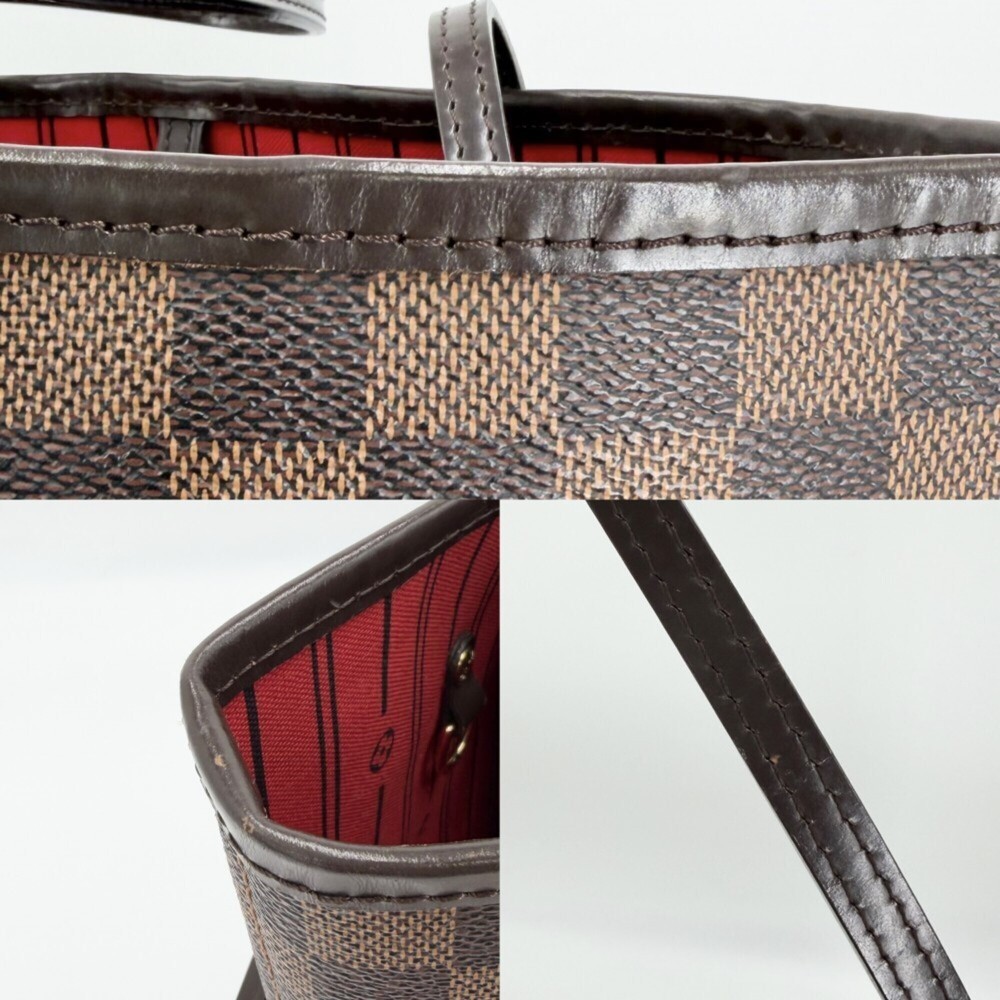 LOUIS VUITTON Brown Damier Canvas Neverfull MM Tote Bag - Picture 6 of 9